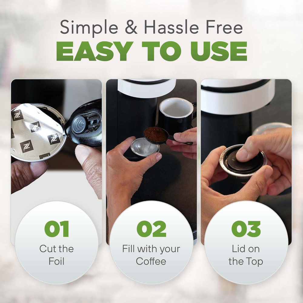 Reusable Nespresso Pods Vertuo - Refillable Capsules Compatible with Vertuoline