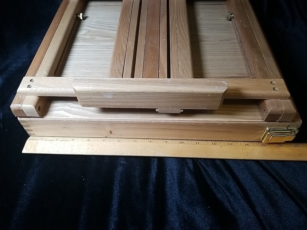 Beech Wood Folding Paint Sketch Box Table Easel with Drawer