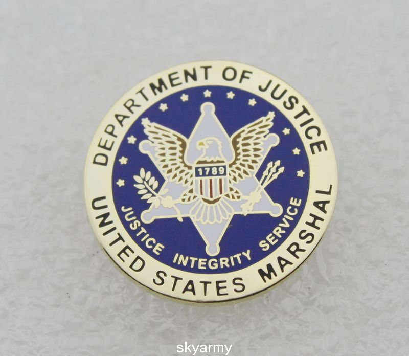 US MARSHAL SEAL Lapel Hat Pin