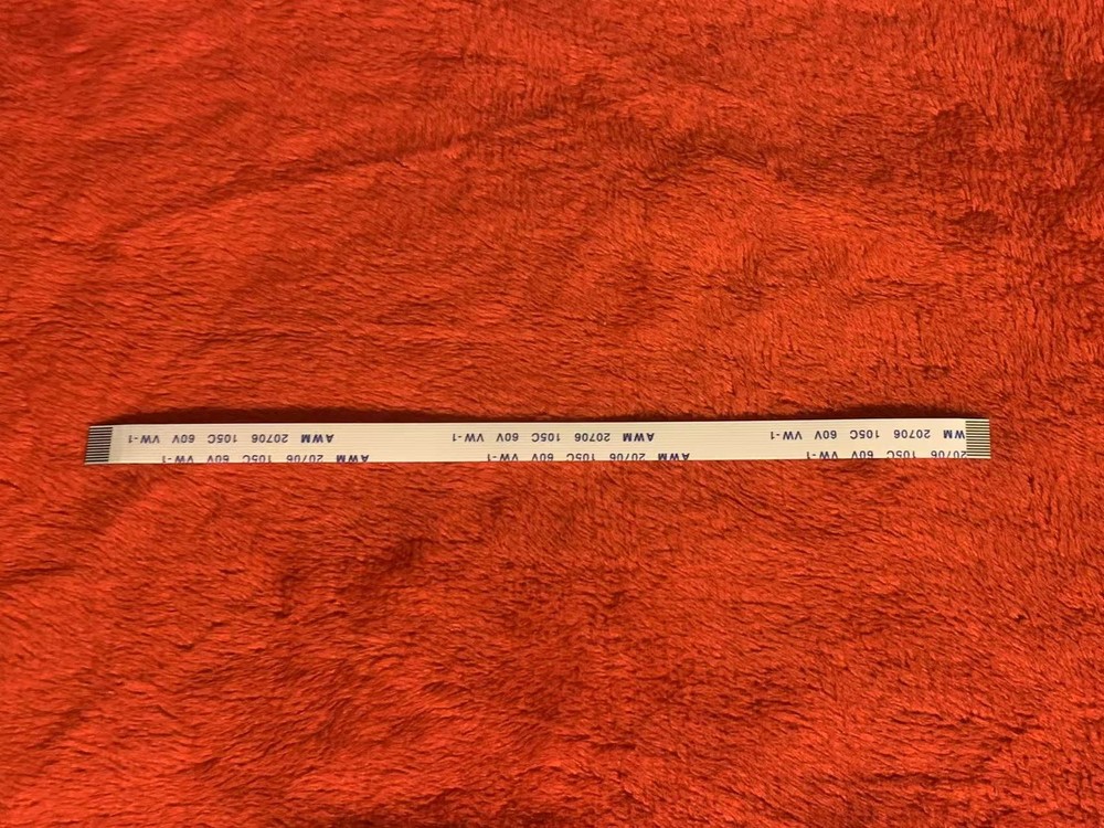 CviLux E208903-5 AWM 105C Cable 12 Pins width 6.5mm Length 15cm same side