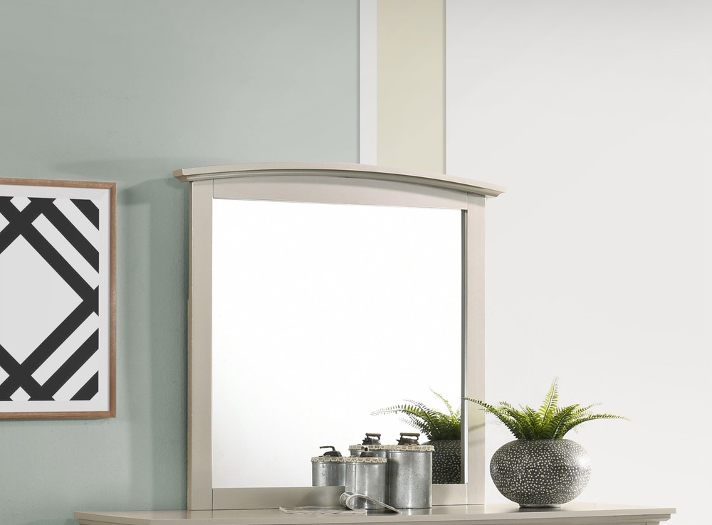 Elegant Silver Champagne Wall Mirror