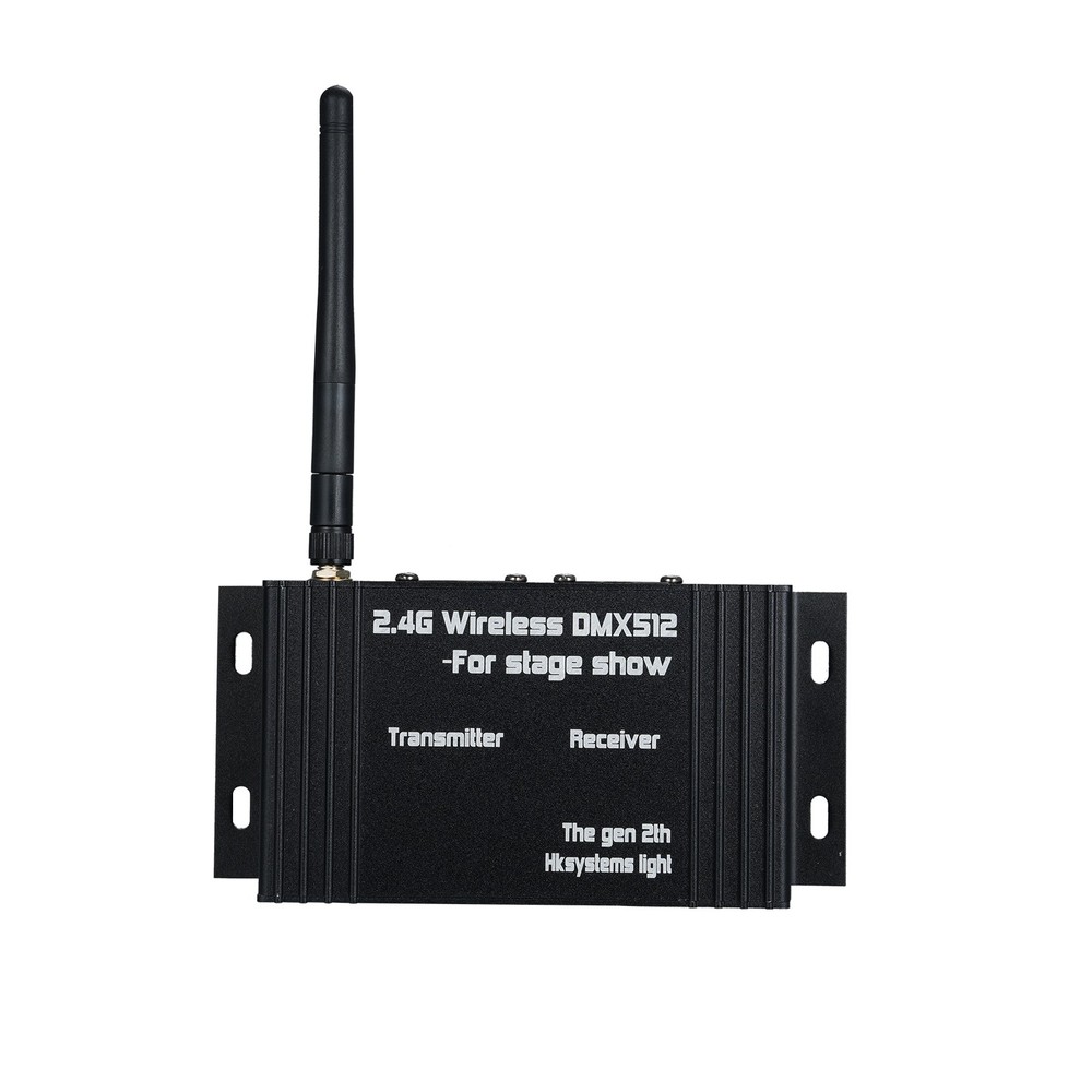 1-DMX 512 2.4G Wireless Controller Transmitter Receiver LCD Display Power