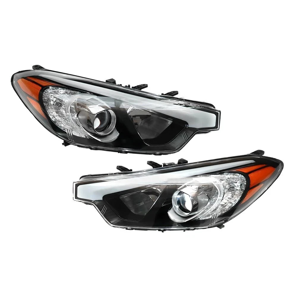 Forte 2014-2016 Halogen Headlights Assembly Driver Passenger Side