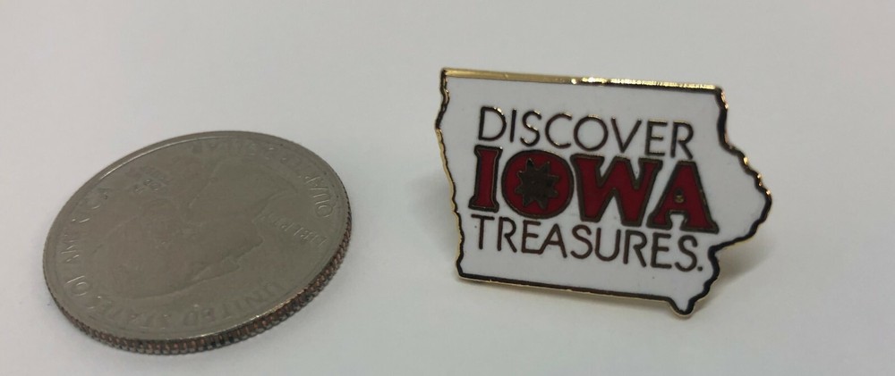 Discover Iowa Treasures Pin