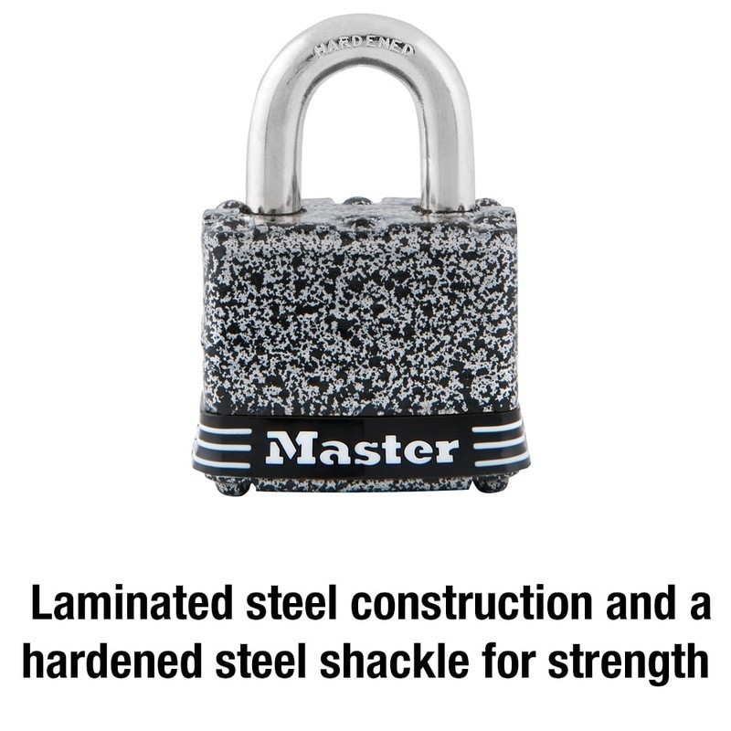 Laminated Steel Padlock Rust Resistant Durable Cut Resistant Security Lock 40mm