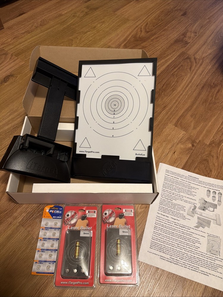 iTarget Pro 9mm X 2 Laser Bullet Target Practice Kit