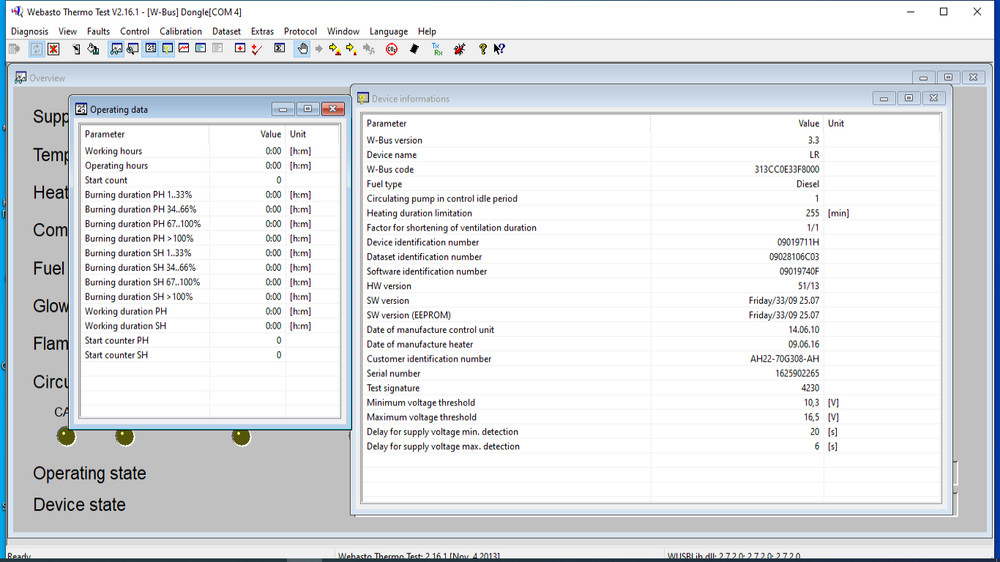 Webasto Dumps prn.  LR AH22-70G308-AH