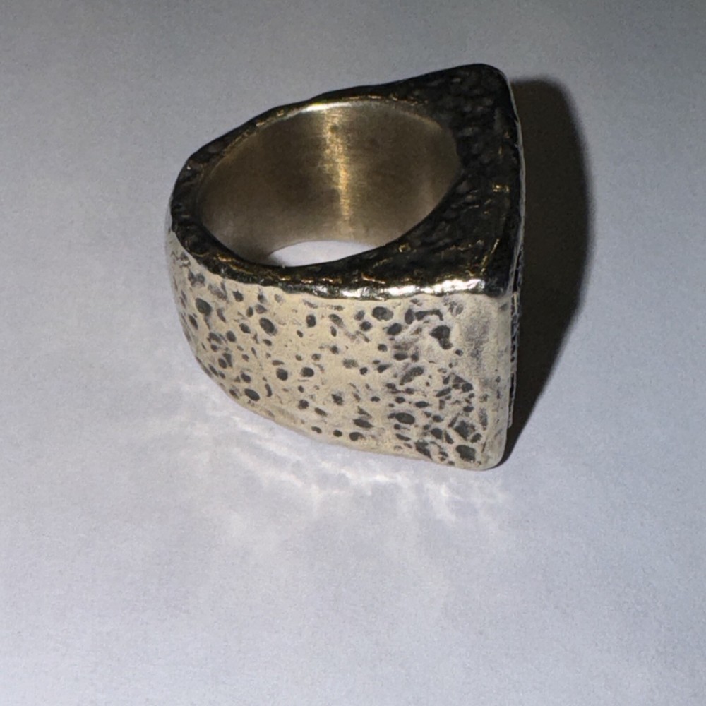 Sz 6 Silver And Turquoise Color Stone Ring