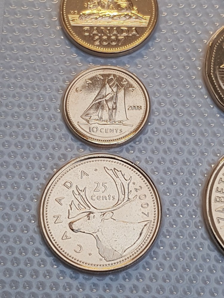 1 Cent - 2 Dollars 2006-2008 Excellent Condition Coins set Canada