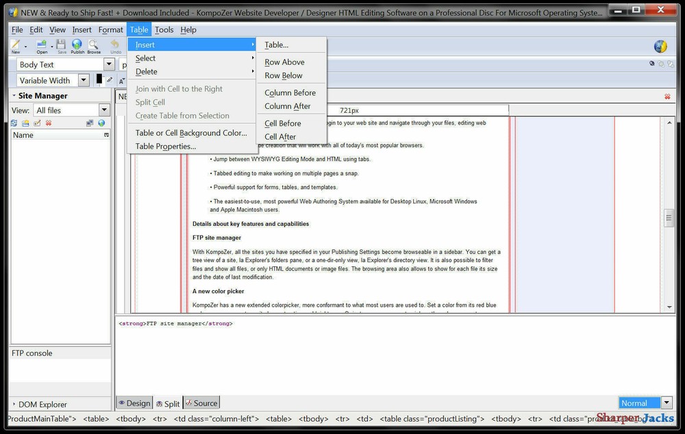 NEW & Fast Ship! KompoZer Website Developer / Designer HTML Editing Software PC