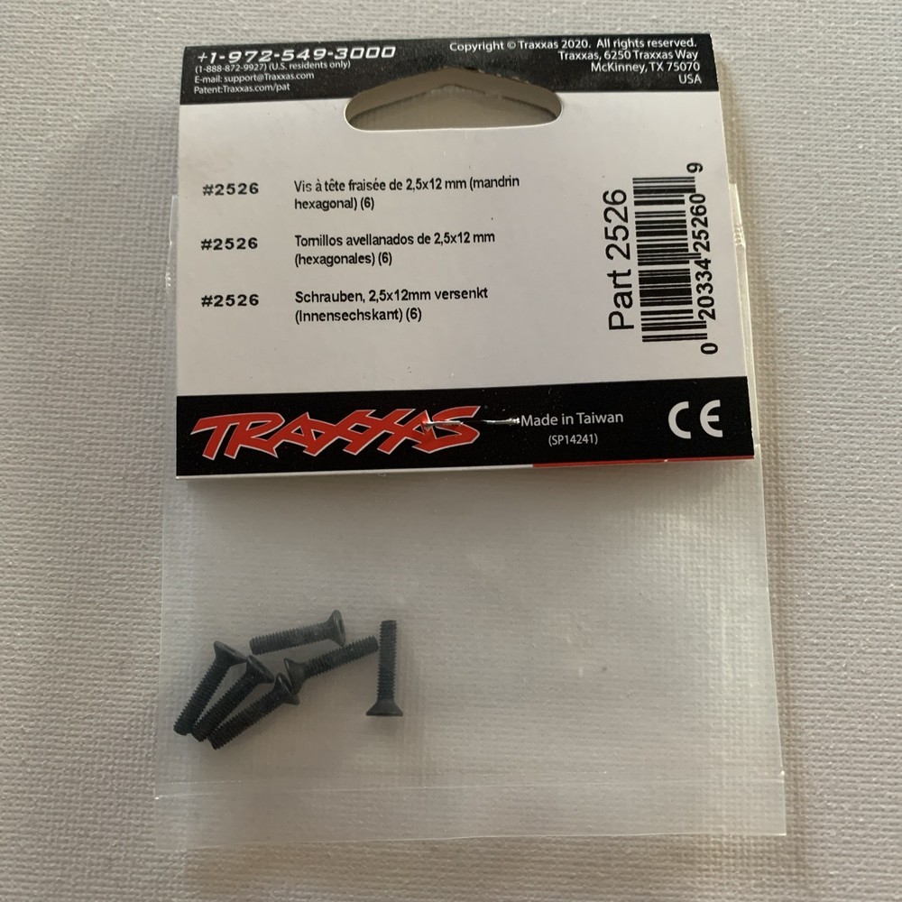 Traxxas Countersunk Screws 2526 NEW