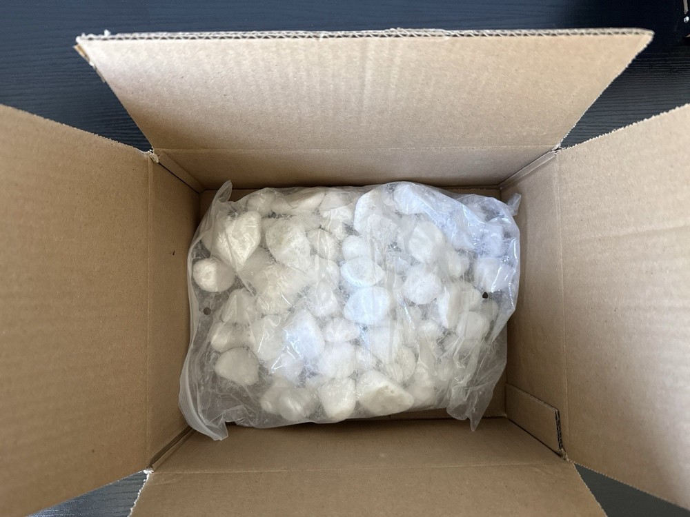 SimpliFire Electric Fireplace White Pebbles Set