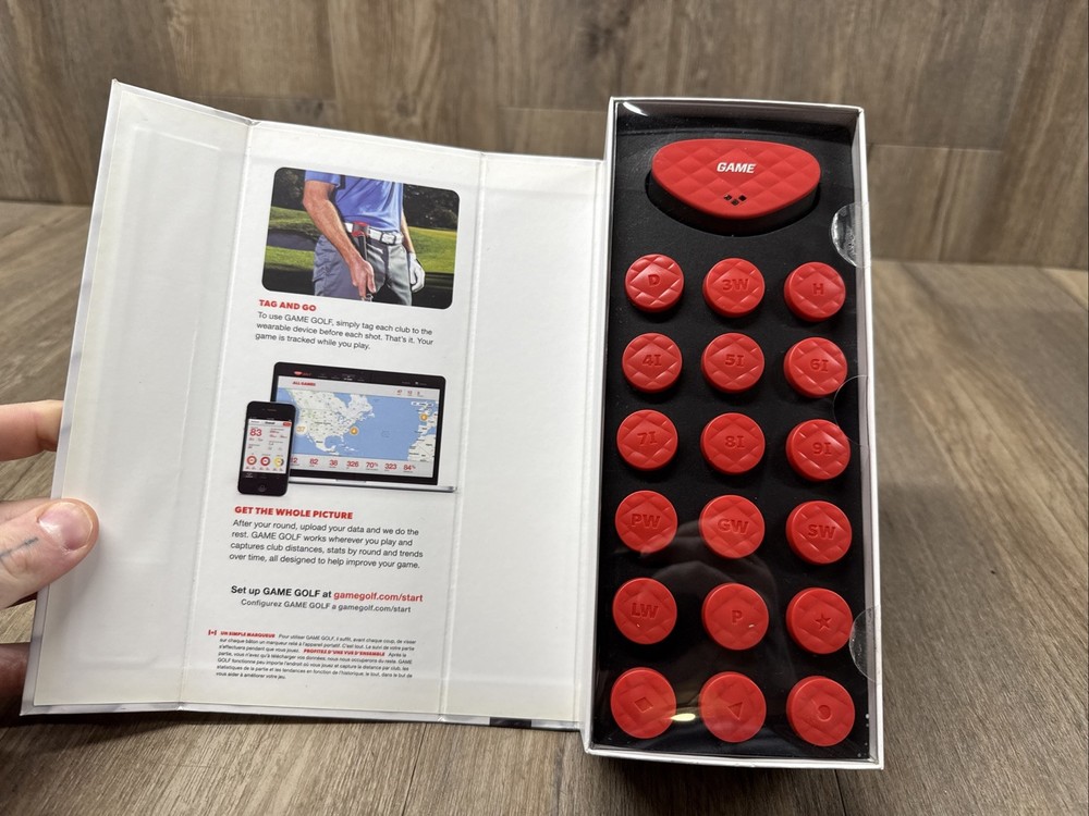 Game Golf Live GPS Shot Digital Tracking System BlueTooth Enabled Tracker