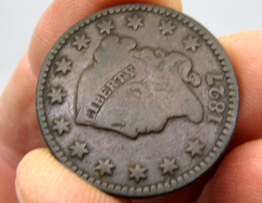 Nice 1827 LARGE CENT ~ Good