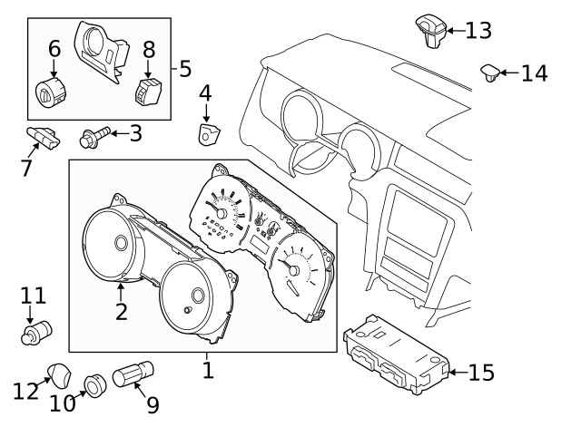 Genuine Ford HVAC Temperature Control Panel CR3Z19980C