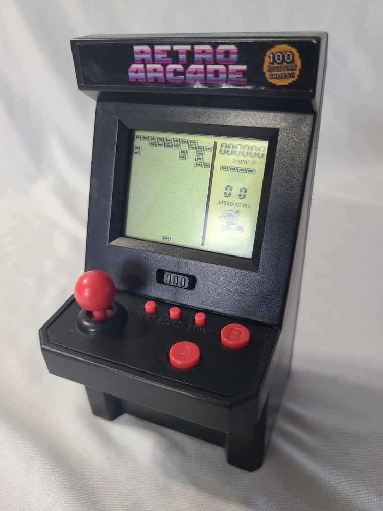 Retro Arcade 100 Exciting Games Mini Plastic Game Machine (Tested & Working)
