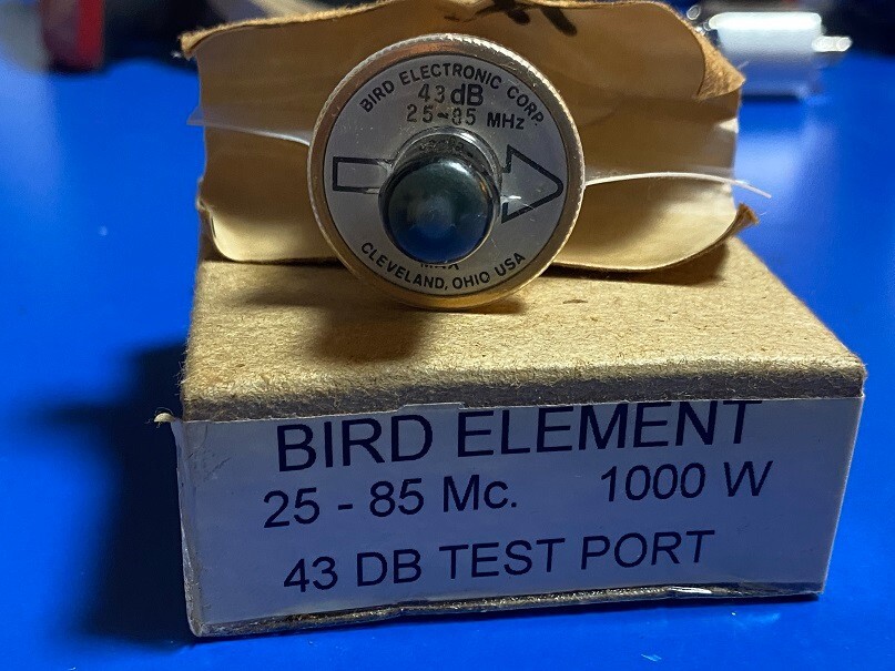 Bird 43 Thruline WattMeter Sampler Element 1000W 25-85MHz 43dB Adjustable