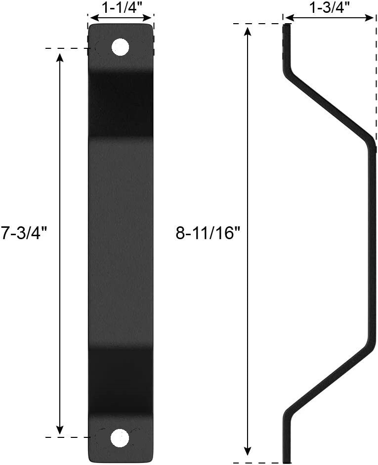 6.6 ft Sliding Barn Door I Type Hardware 5 Tracks Set with Handle & Roller