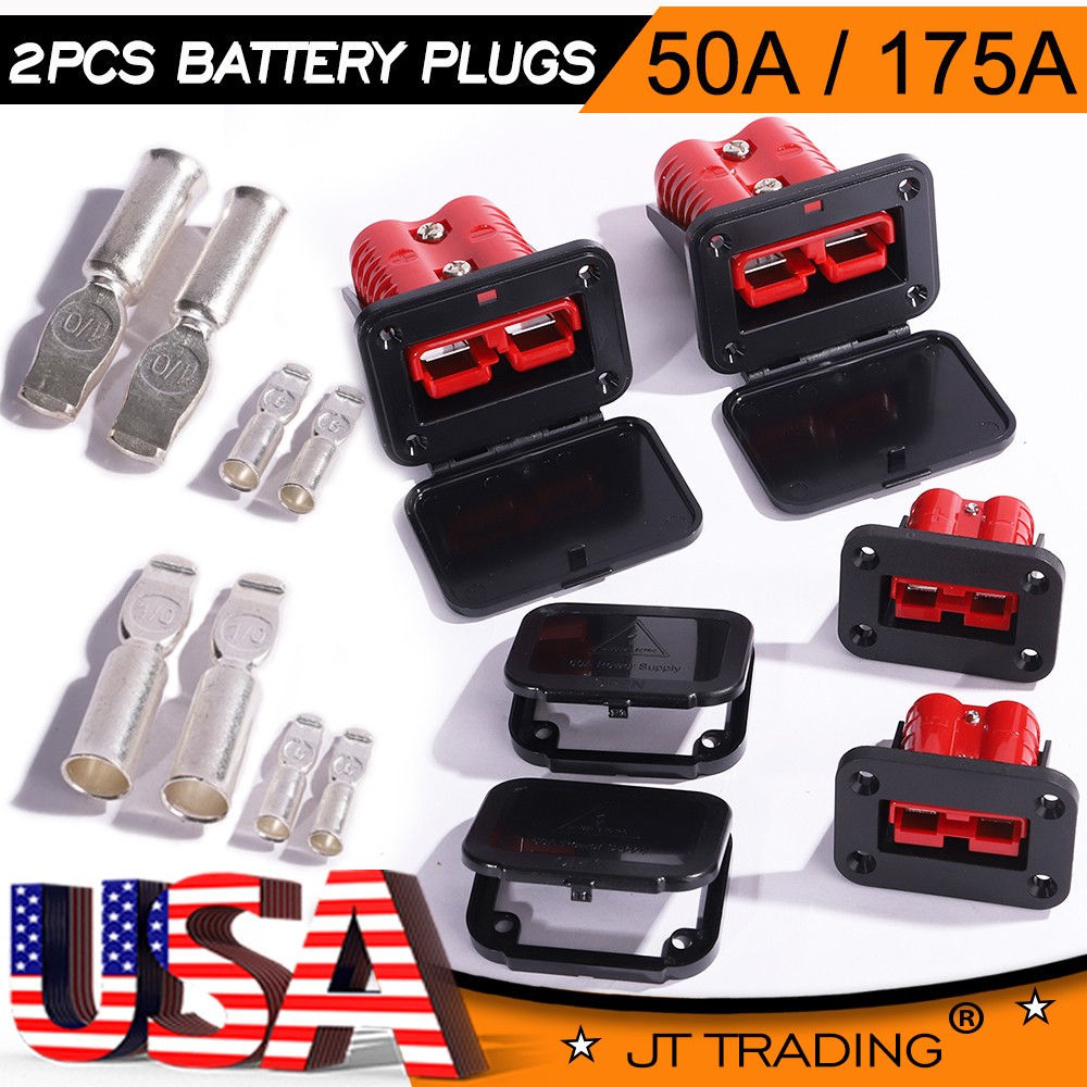 175A/50A Battery Quick Connect Wire Harness Plug Disconnect Winch Connector Kit