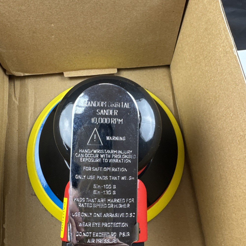 Gedu 6” Random Orbital Air Sander Pneumatic DA Sander Model 6122 Open Box