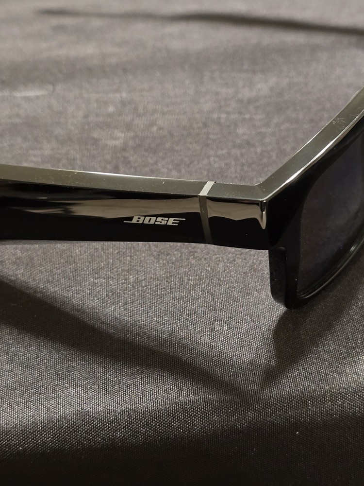 Bose Bluetooth Audio Sunglasses Frames Tenor Set Black & Silver Lens Rectangular