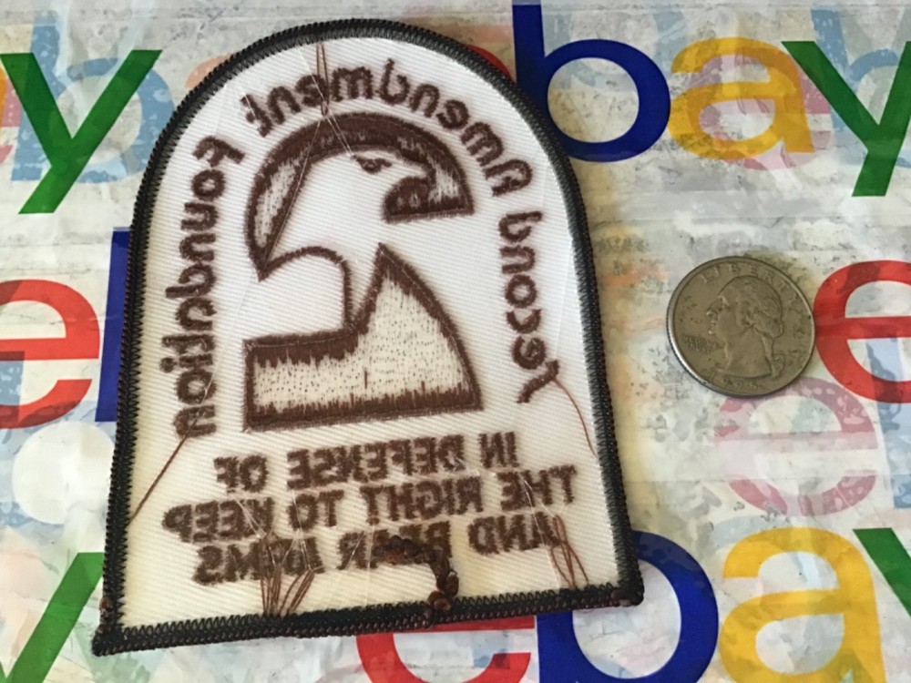 SECOND AMENDMENT FOUNDATION PATCH right to keep & bear arms