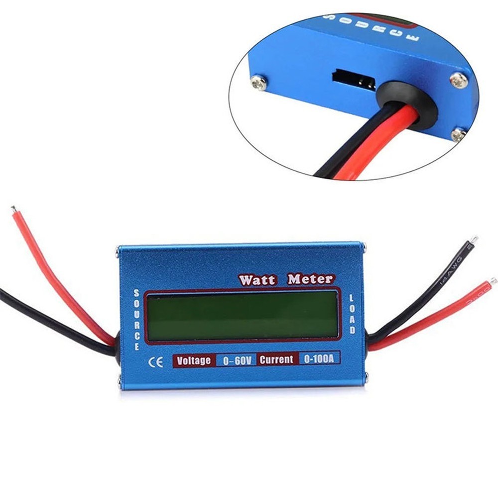 Battery Voltage Analyzer 60V for Solar Applications and RC Tools Compact Design