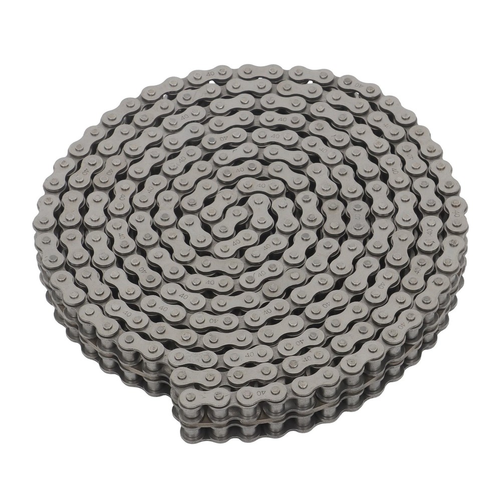 10 Feet #40-2 Double Strand Roller Chain Includes 2 Master Links