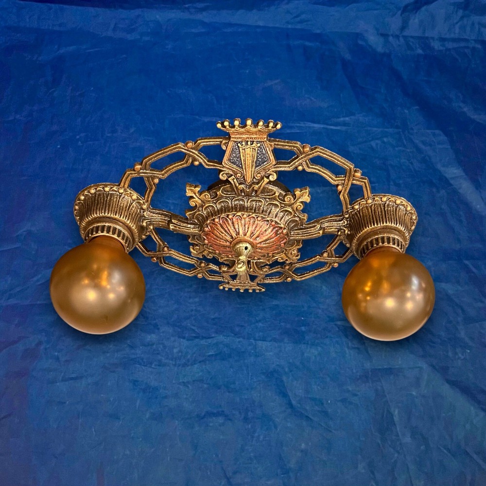Single Great Flush Mount Crowns Double Socket Fixture 42B