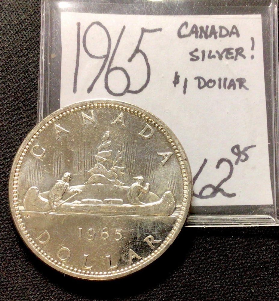 1965 Canada Silver 1 Dollar! ENN Coins