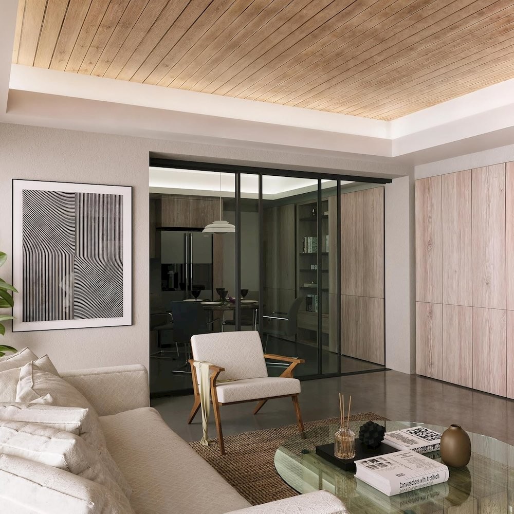 Glass Room Divider Panel and Partition Wall