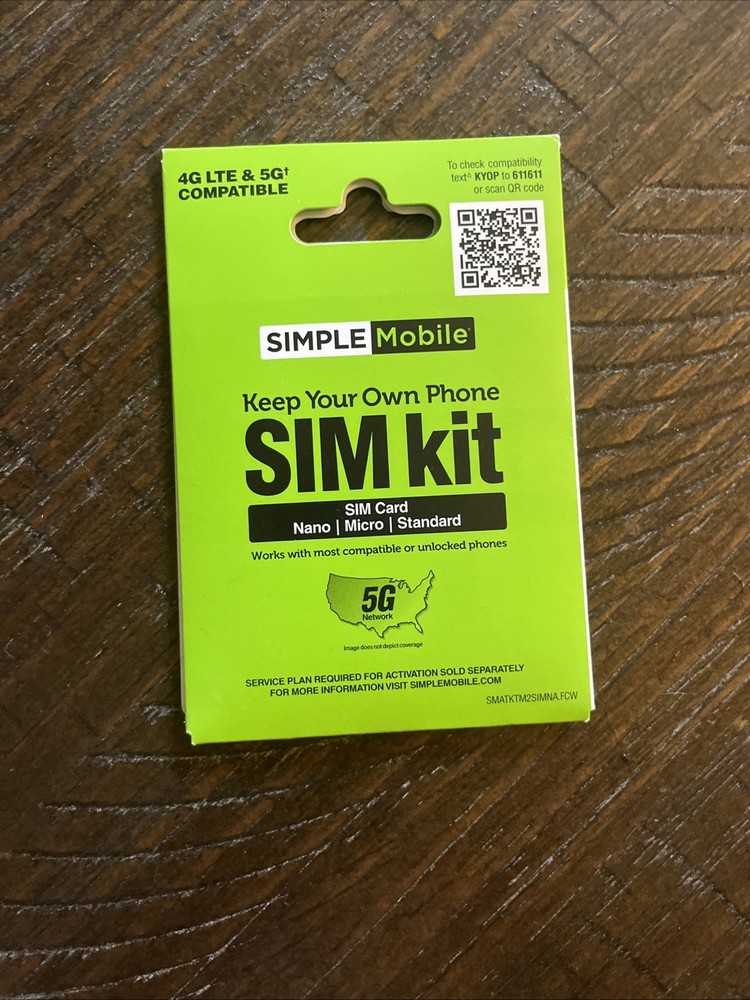 Simple Mobile Prepaid SIM Card Kit