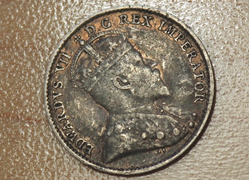 1910 Canada 5 Cents Silver