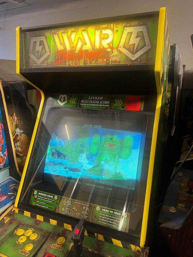 WAR FINAL ASSAULT ARCADE MACHINE by ATARI 1999 (Excellent Condition) *RARE*