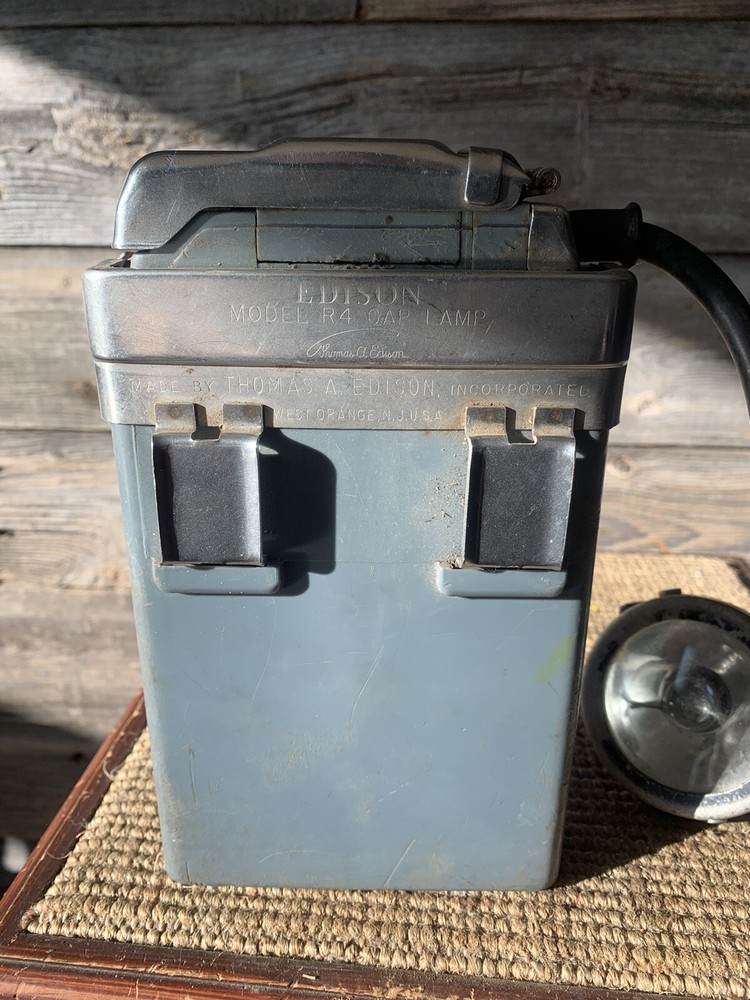 Vintage Miners Light Edison Miners Cap Lamp