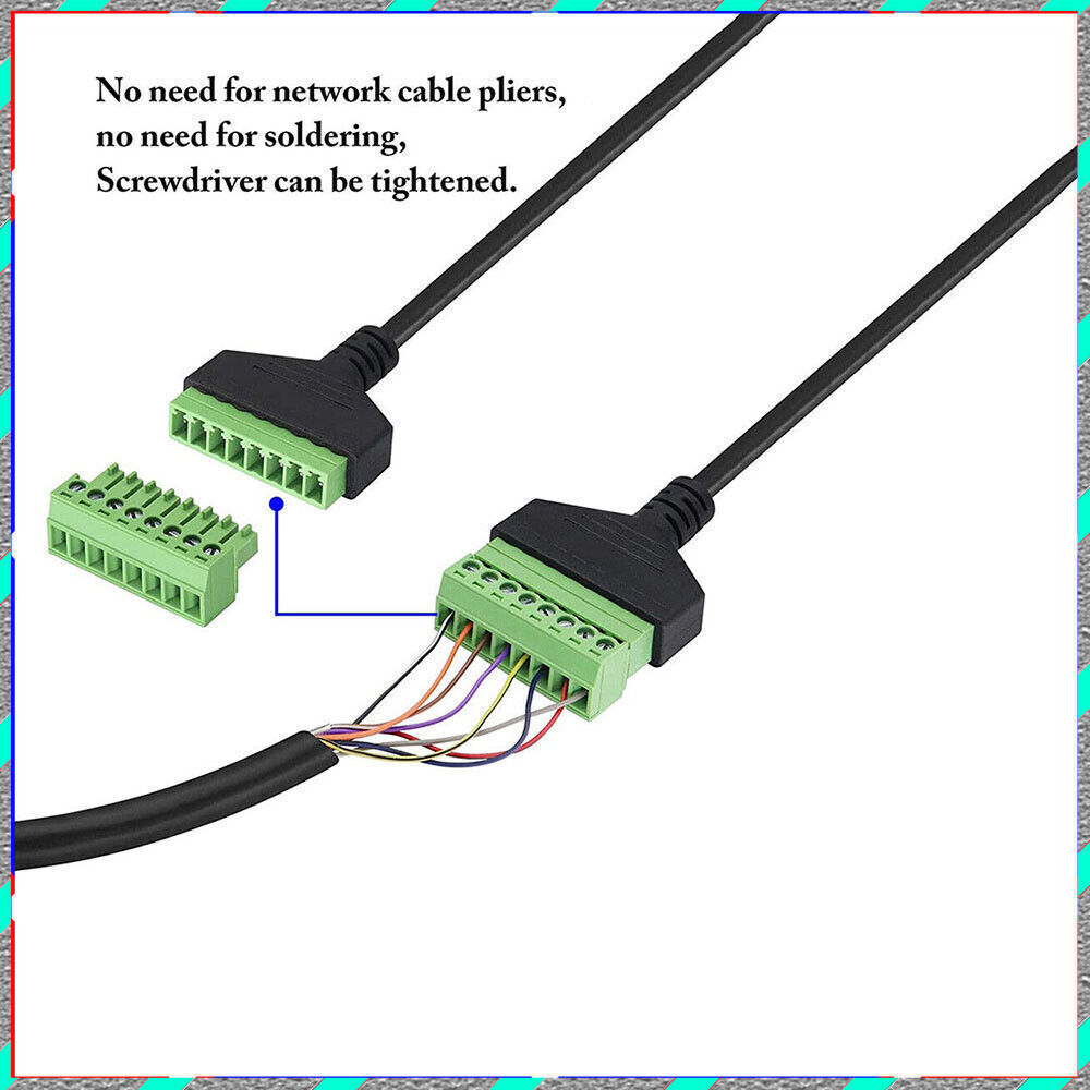 Solderless belt screws can be fixed terminal RJ45 network cable extension cable
