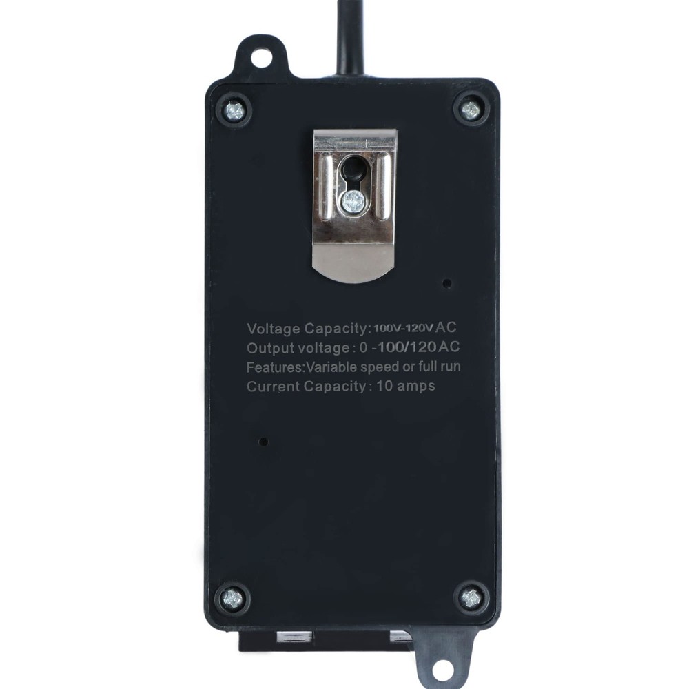 AC 120V 15A Speed Controller Variable Adjuster for Router Duct Exhaust Black