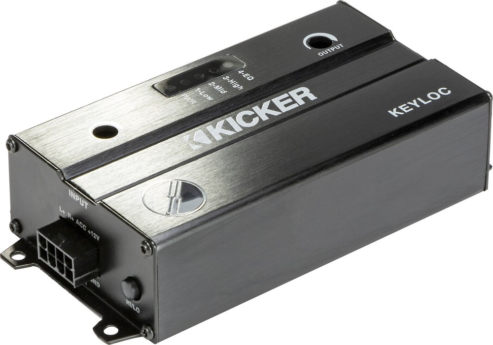 KICKER 47KEYLOC DSP Smart Powered Line Output Converter - Black