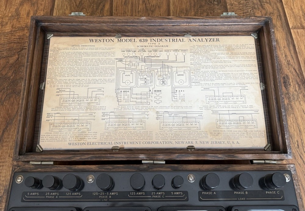 Untested — Weston Model 639 Industrial Analyzer Type 2 — Must Read Description