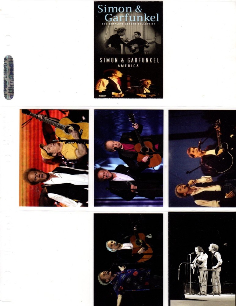 SIMON & GARFUNKEL   CUSTOM   NOVELTY TRADING CARD 6 CARDS   SET