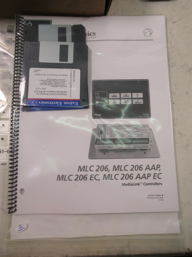 Extron MLC 206 Black Media Link Controller 60-385-02 NOS with Software