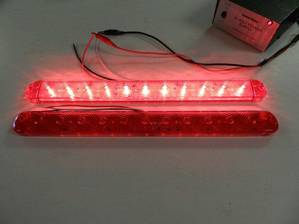 (2) Optronics Truck Trailer Stop Tail Turn 11 LED Submersible Lowprofile 15"