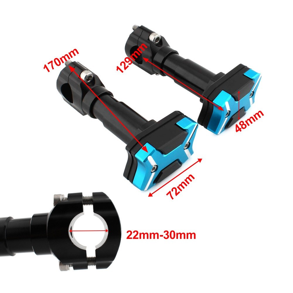 Motorcycle Modified Engine Guard Crash Bar Frame Protector 22-30mm Titanium