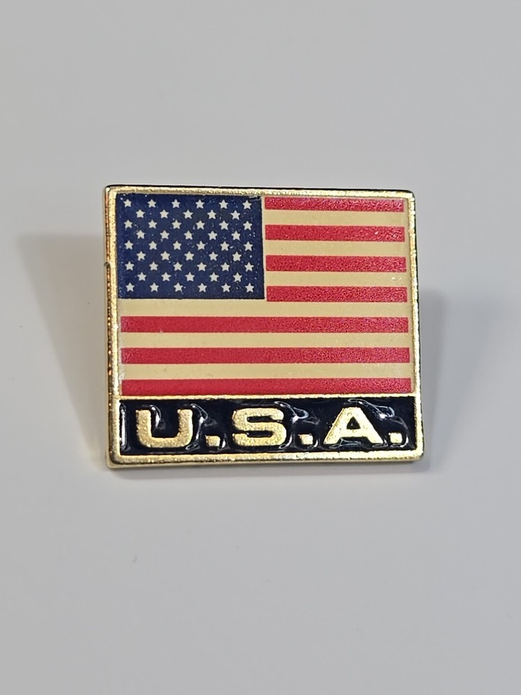 U.S.A. Flag Lapel Pin Red White & Blue