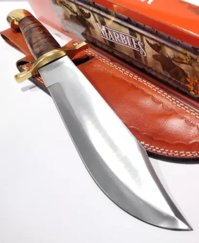 Marble's Classic 16" Bowie Knife w/ Leather Sheath