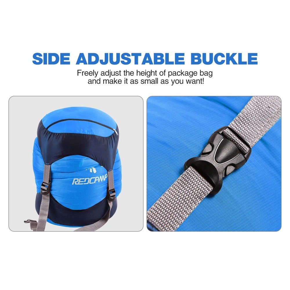 Redcamp Nylon Compression Stuff Sack, Lightweight Sleeping Bag Compres