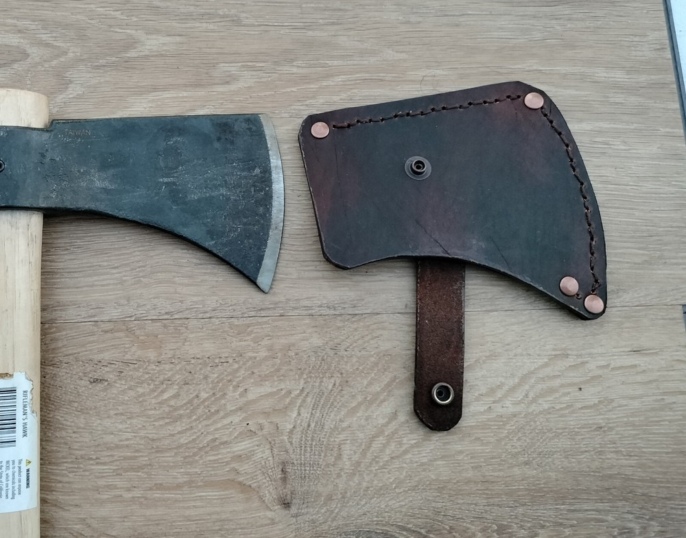Rifle Tomahawk Leather Sheath