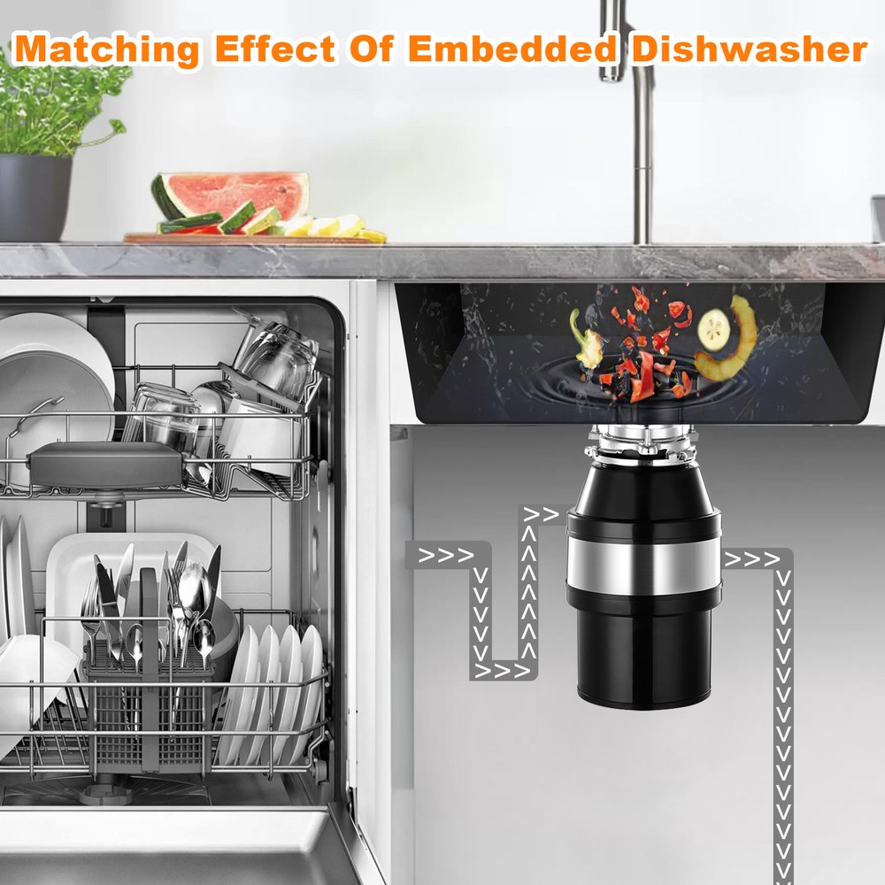 Garbage Disposal 3/4 HP Continuous Feed