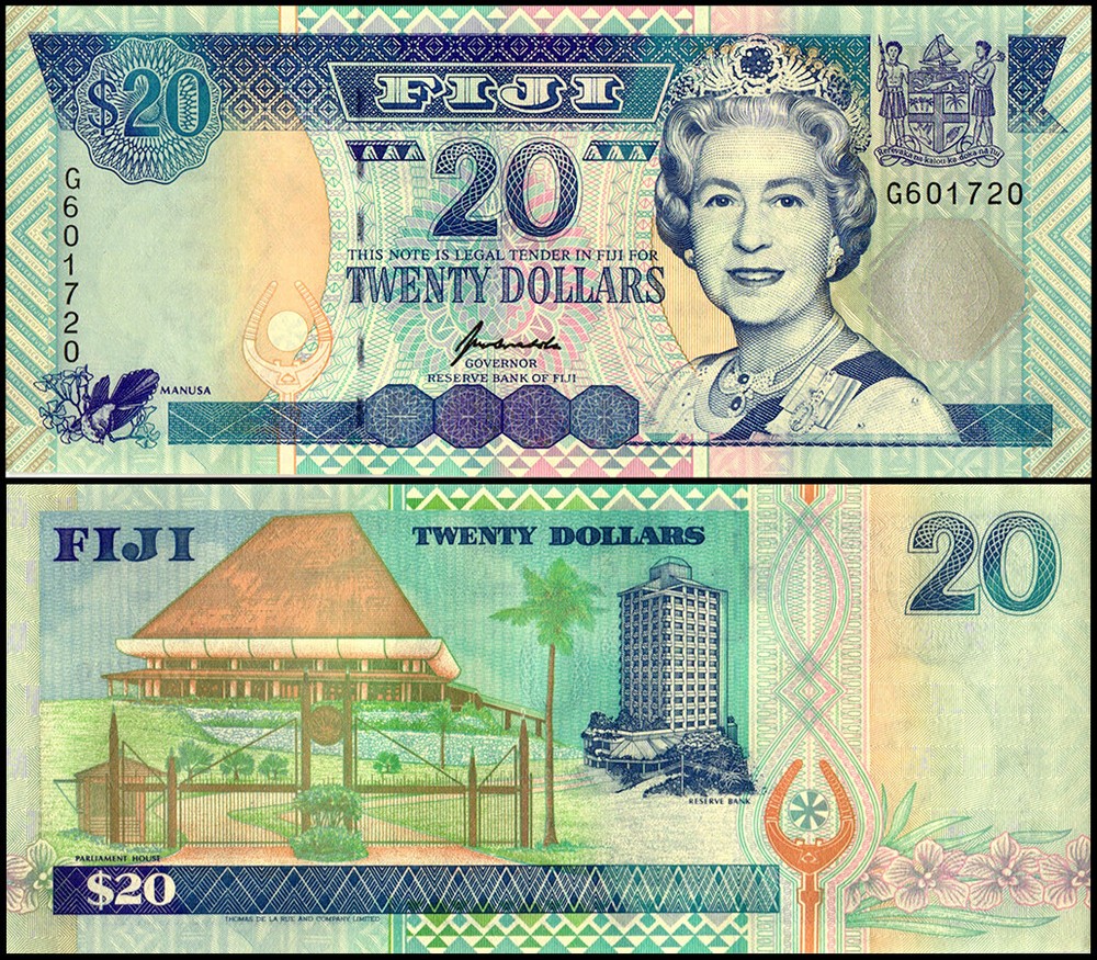 Fiji 20 Dollars, 1996 ND, P-99a, UNC