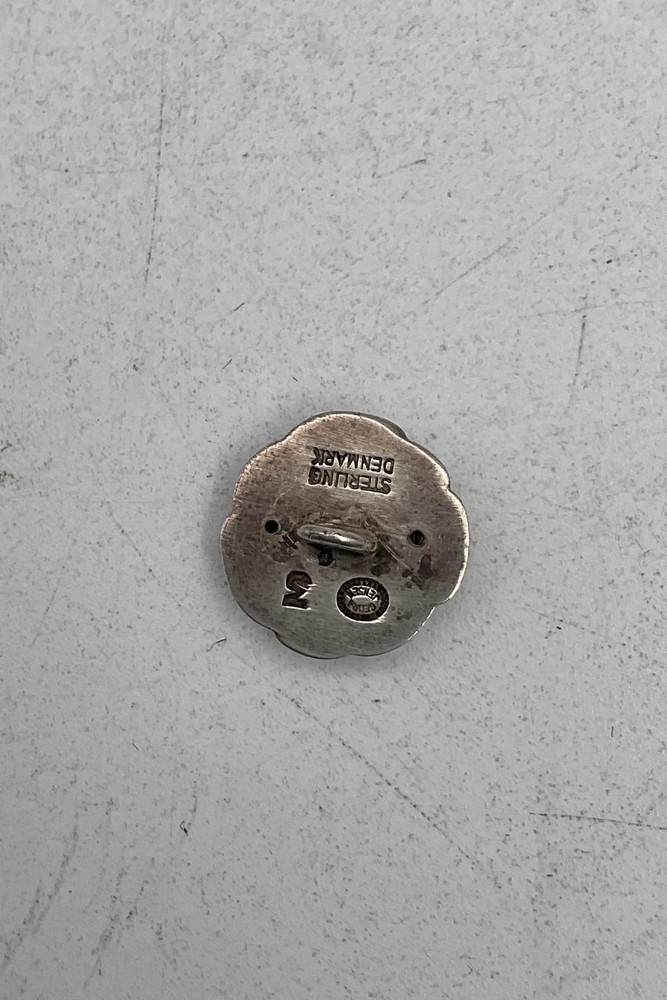 Georg Jensen Silver Button with stone No. 2